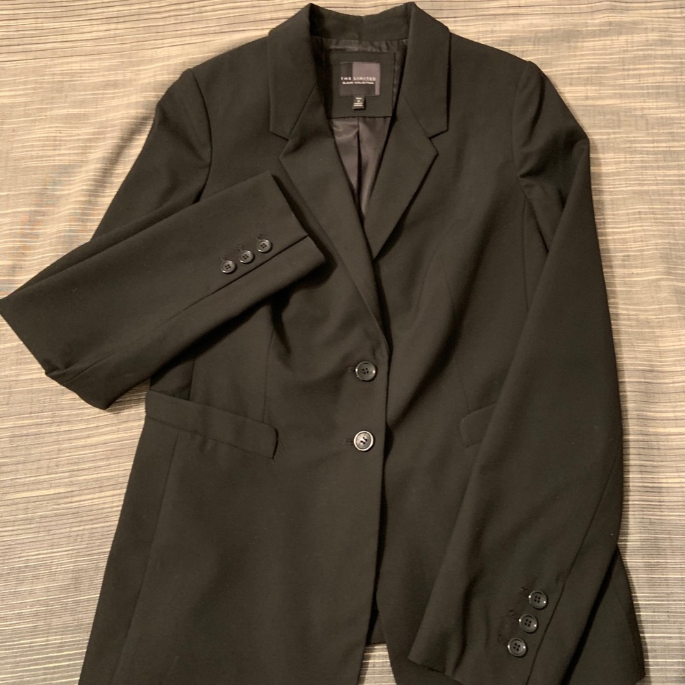 Tall black suit jacket